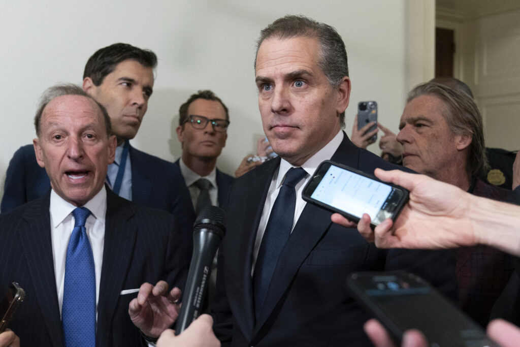 Hunter Biden in dark suit
